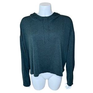 Girlfriend Collective Cropped ReSet Hoodie 3XL Pullover Green